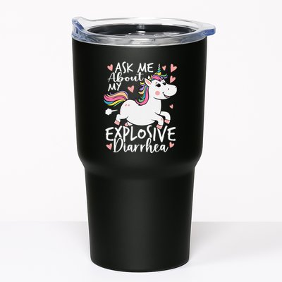 Ask Me About My Explosive Diarrhea Poop Meme Funny Unicorn Tumbler