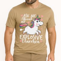 Ask Me About My Explosive Diarrhea Poop Meme Funny Unicorn Performance Shirt