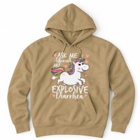 Ask Me About My Explosive Diarrhea Poop Meme Funny Unicorn Hoodie