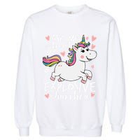 Ask Me About My Explosive Diarrhea Poop Meme Funny Unicorn Garment-Dyed Sweatshirt