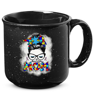 Autism Mom 15oz Campfire Ceramic Mug