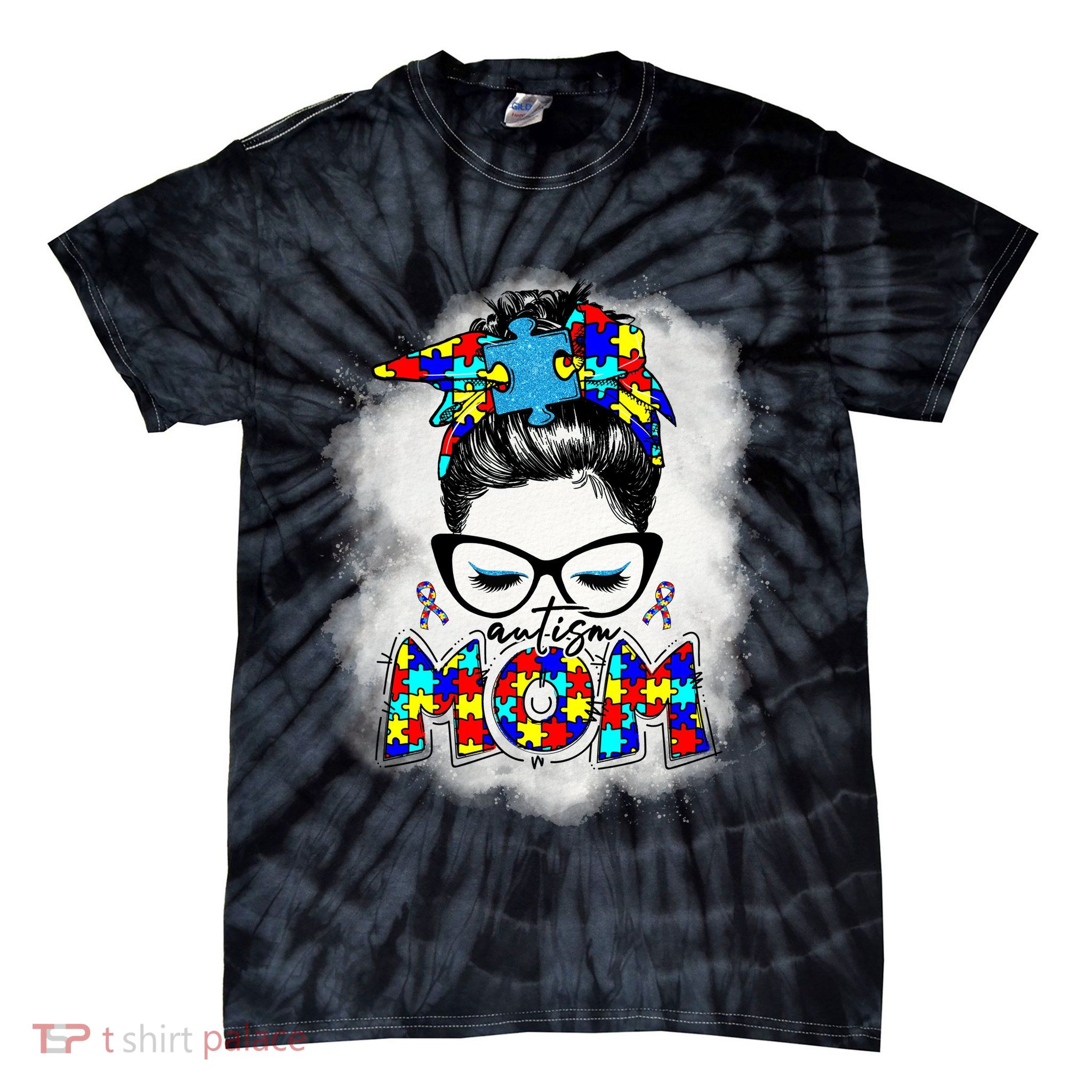 Autism Mom Tie-Dye T-Shirt