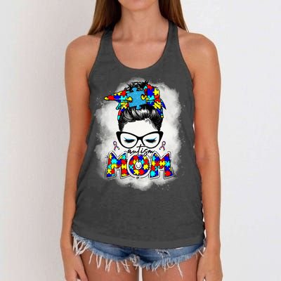 Autism Mom Women's Knotted Racerback Tank