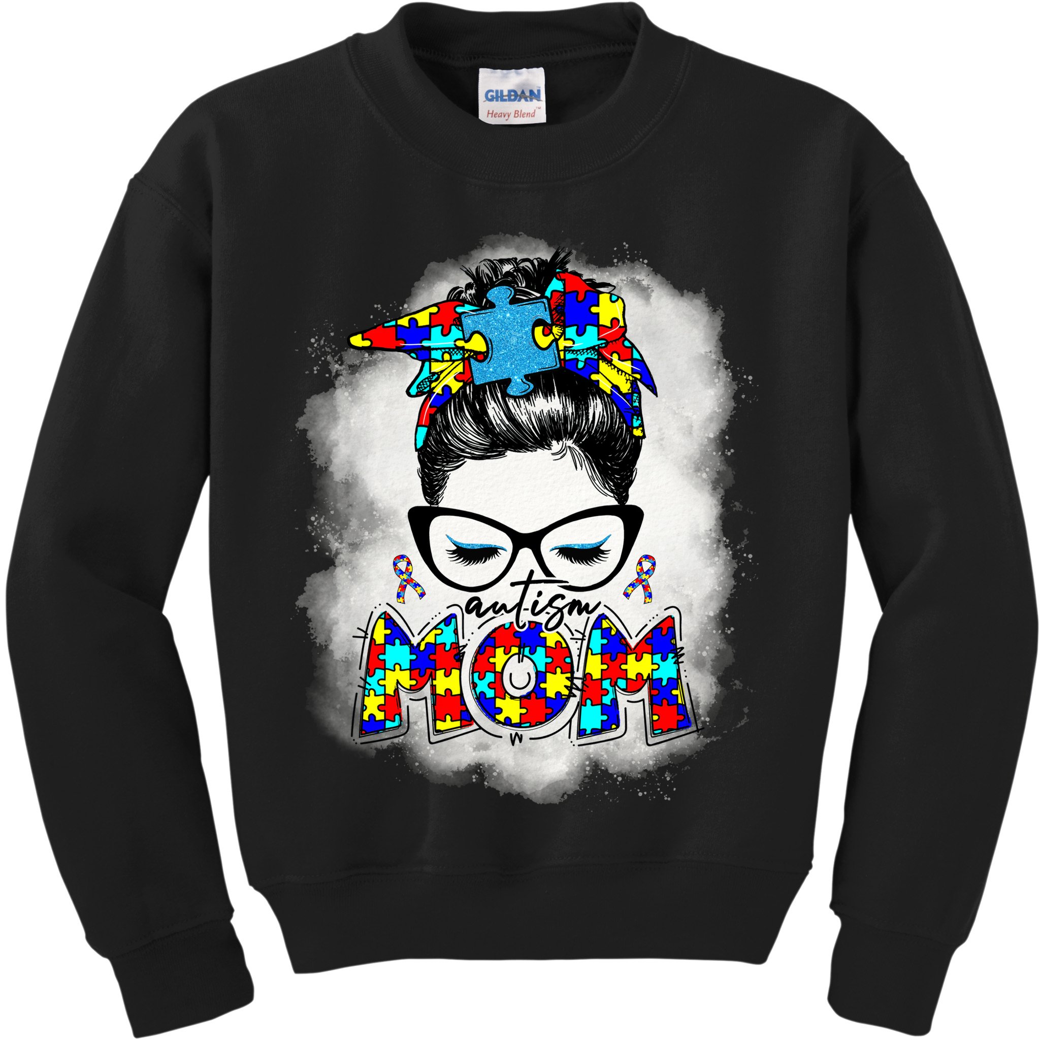 Autism Mom Kids Sweatshirt