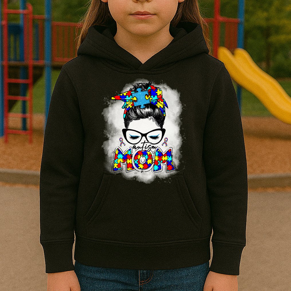 Autism Mom Kids Hoodie