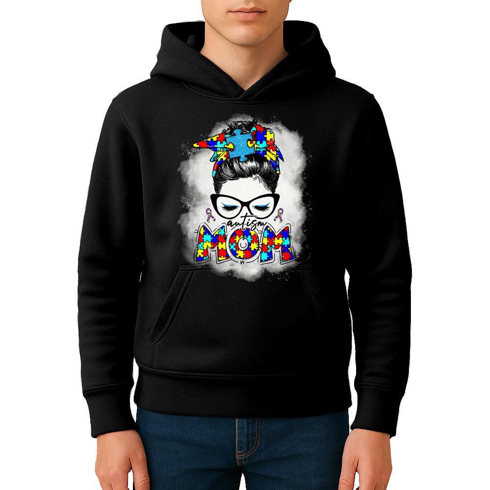 Autism Mom Kids Hoodie