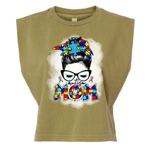 Autism Mom Garment-Dyed Women's Muscle Tee