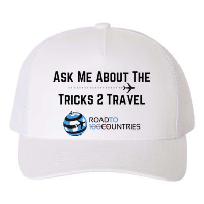 Ask Me About Tricks2travel Road To 100 Countries Yupoong Adult 5-Panel Trucker Hat