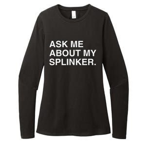 Ask Me About My Splinker Womens CVC Long Sleeve Shirt