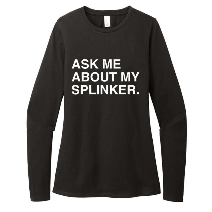 Ask Me About My Splinker Womens CVC Long Sleeve Shirt