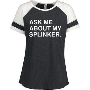 Ask Me About My Splinker Enza Ladies Jersey Colorblock Tee