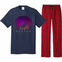 Alaska Moose Aurora Borealis - Alaskan Landscape Photo Pajama Set