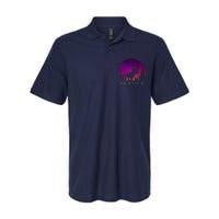 Alaska Moose Aurora Borealis - Alaskan Landscape Photo Softstyle Adult Sport Polo