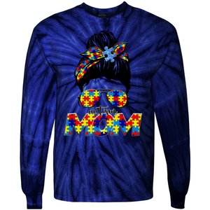 Autism Mom Tie-Dye Long Sleeve Shirt