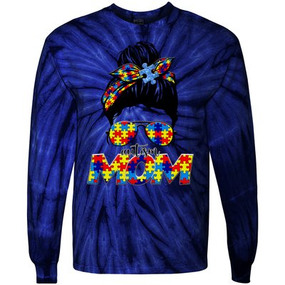 Autism Mom Tie-Dye Long Sleeve Shirt