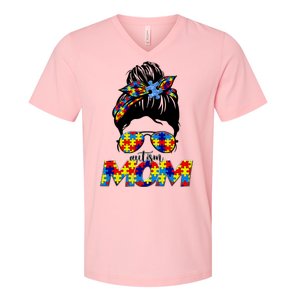 Autism Mom V-Neck T-Shirt