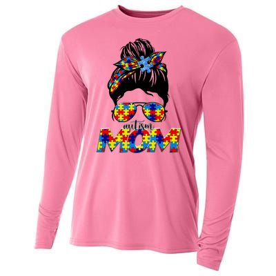 Autism Mom Cooling Performance Long Sleeve Crew