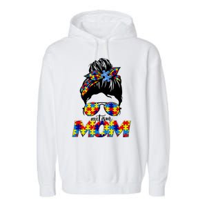 Autism Mom Garment-Dyed Fleece Hoodie