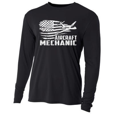 Aircraft Mechanic Aviation Airplane Maintenance Engineer Cooling Performance Long Sleeve Crew