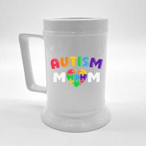 Autism Mom Autism Awareness Gift Beer Stein