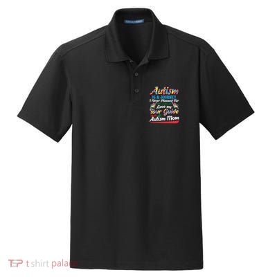 Autism Mom Autism Awareness Mom Autism Is A Journey Retro Dry Zone Grid Polo