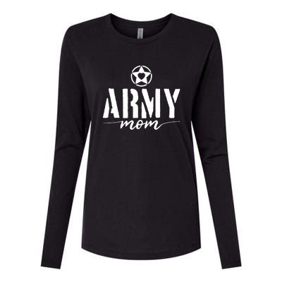 Army Mother Womens Cotton Relaxed Long Sleeve T-Shirt