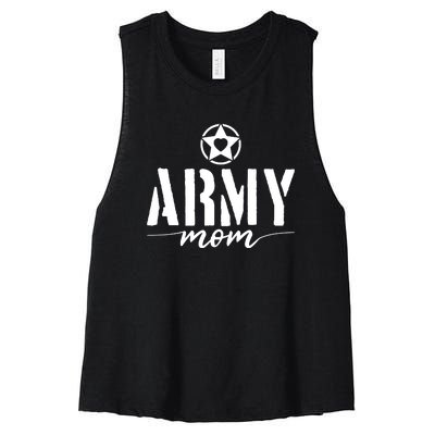 Army Mother Women's Racerback Cropped Tank