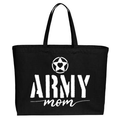 Army Mother Cotton Canvas Jumbo Tote