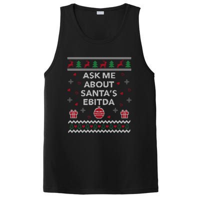 Ask Me About Santas Ebitda Accountant Design Ugly Christmas Cool Gift PosiCharge Competitor Tank