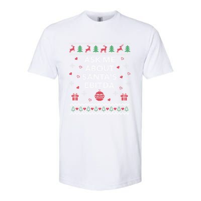 Ask Me About Santas Ebitda Accountant Design Ugly Christmas Cool Gift Softstyle CVC T-Shirt