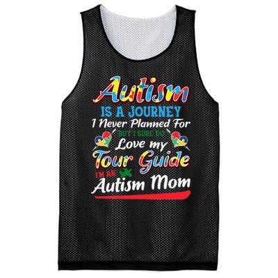 Autism Mom Autism Awareness Autism Is A Journey Mesh Reversible Basketball Jersey Tank