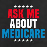 Ask Me About Medicare Health Insurance Consultant 7 Panel Mesh Trucker Snapback Hat