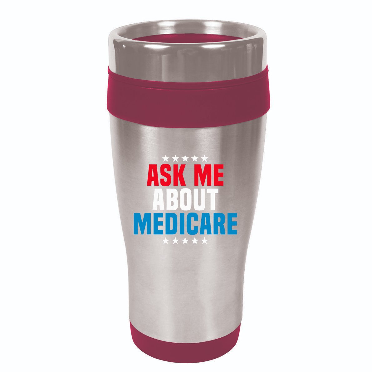 Ask Me About Medicare Health Insurance Consultant 16oz Travel Tumbler