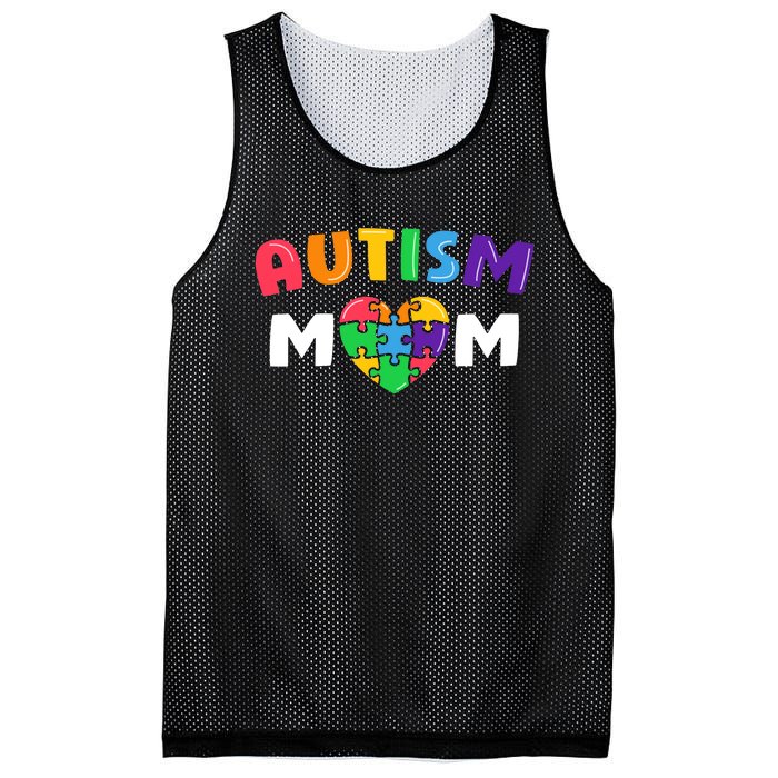 Autism Mom Autism Awareness Gift Mesh Reversible Basketball Jersey Tank