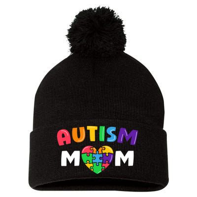 Autism Mom Autism Awareness Gift Pom Pom 12in Knit Beanie