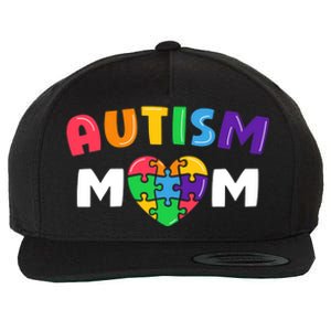 Autism Mom Autism Awareness Gift Wool Snapback Cap