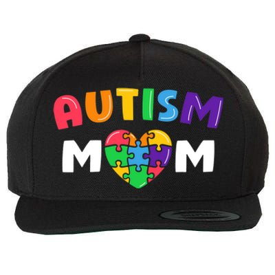 Autism Mom Autism Awareness Gift Wool Snapback Cap