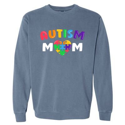 Autism Mom Autism Awareness Gift Garment-Dyed Sweatshirt