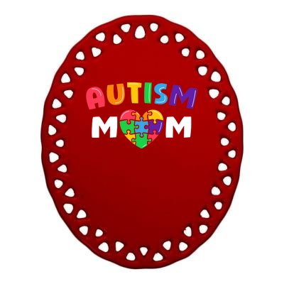 Autism Mom Autism Awareness Gift Ceramic Oval Ornament