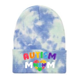 Autism Mom Autism Awareness Gift Tie Dye 12in Knit Beanie