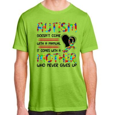 Autism Mom American Flag Adult ChromaSoft Performance T-Shirt