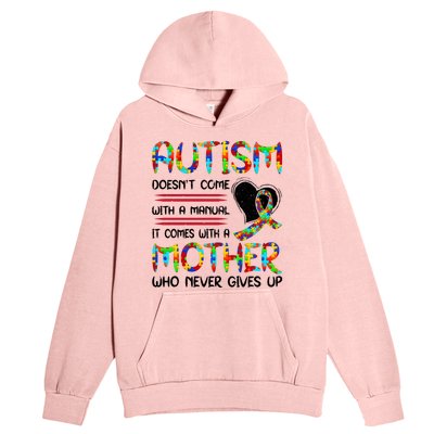 Autism Mom American Flag Urban Pullover Hoodie