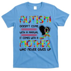 Autism Mom American Flag T-Shirt