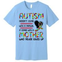 Autism Mom American Flag Premium T-Shirt