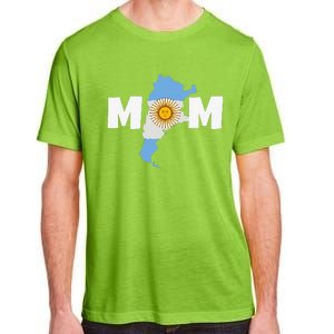 Argentinian Mom Argentina Mommy Funny Argentine Flag Adult ChromaSoft Performance T-Shirt