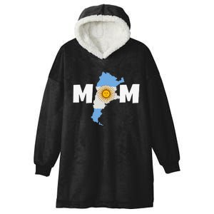 Argentinian Mom Argentina Mommy Funny Argentine Flag Hooded Wearable Blanket