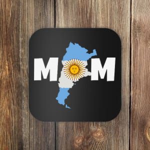 Argentinian Mom Argentina Mommy Funny Argentine Flag Coaster