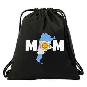 Argentinian Mom Argentina Mommy Funny Argentine Flag Drawstring Bag