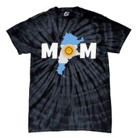 Argentinian Mom Argentina Mommy Funny Argentine Flag Tie-Dye T-Shirt