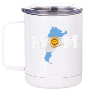 Argentinian Mom Argentina Mommy Funny Argentine Flag 12 oz Stainless Steel Tumbler Cup